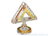 Салфетница 14 см н/н &quot;Max Crystal /Золото&quot; / 106394