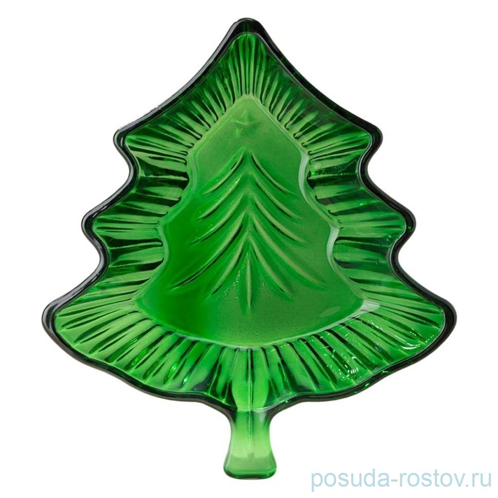Блюдо 19 х 7 х 4 см Ёлка "Celebration green" / 354435