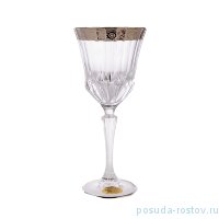 Бокалы для красного вина 280 мл 6 шт &quot;Адажио /Цветочный узор /Платина&quot; / 168095