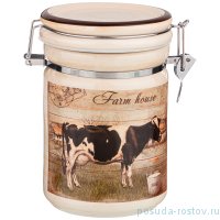 Банка для сыпучих продуктов 1 л с клипсой &quot;Farm house&quot; / 224645