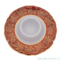 Подставка для яйца 12,5 х 4 см &quot;Мария-Тереза /Охота красная&quot; R-C / 276081