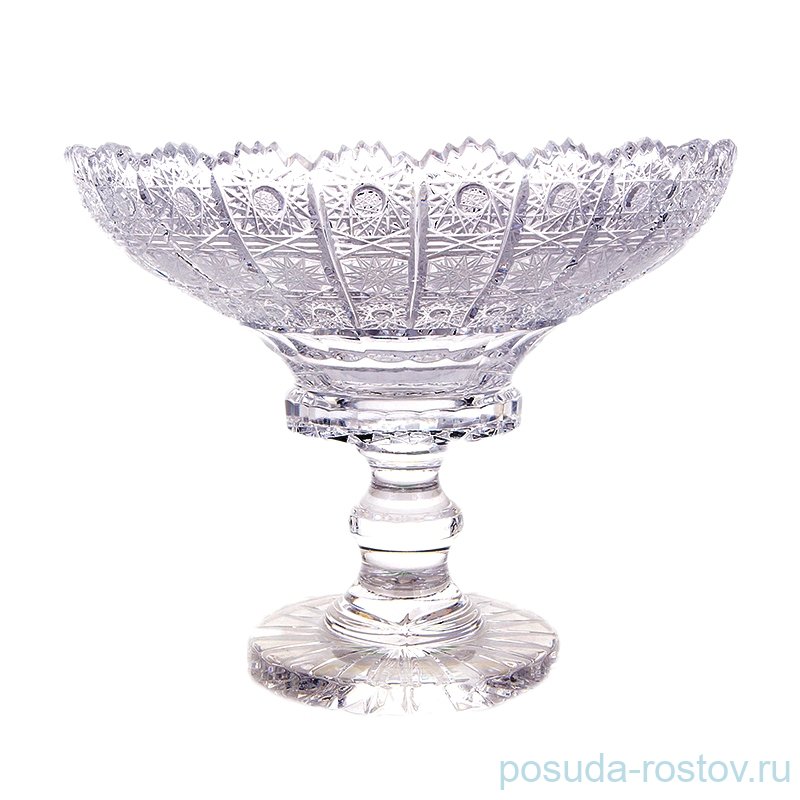 Ваза для конфет 20,5 см н/н  "Хрусталь резной" / 146525