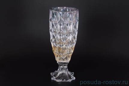 Ваза для цветов 28 см н/н &quot;Диаманд /Пикалино /янтарно-зелёная&quot; R-G / 124681