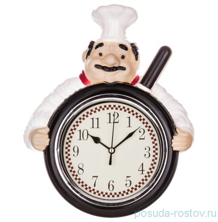 Часы настенные 23,5 х 29,3 х 6 см кварцевые &quot;CHEF KITCHEN&quot; / 187904