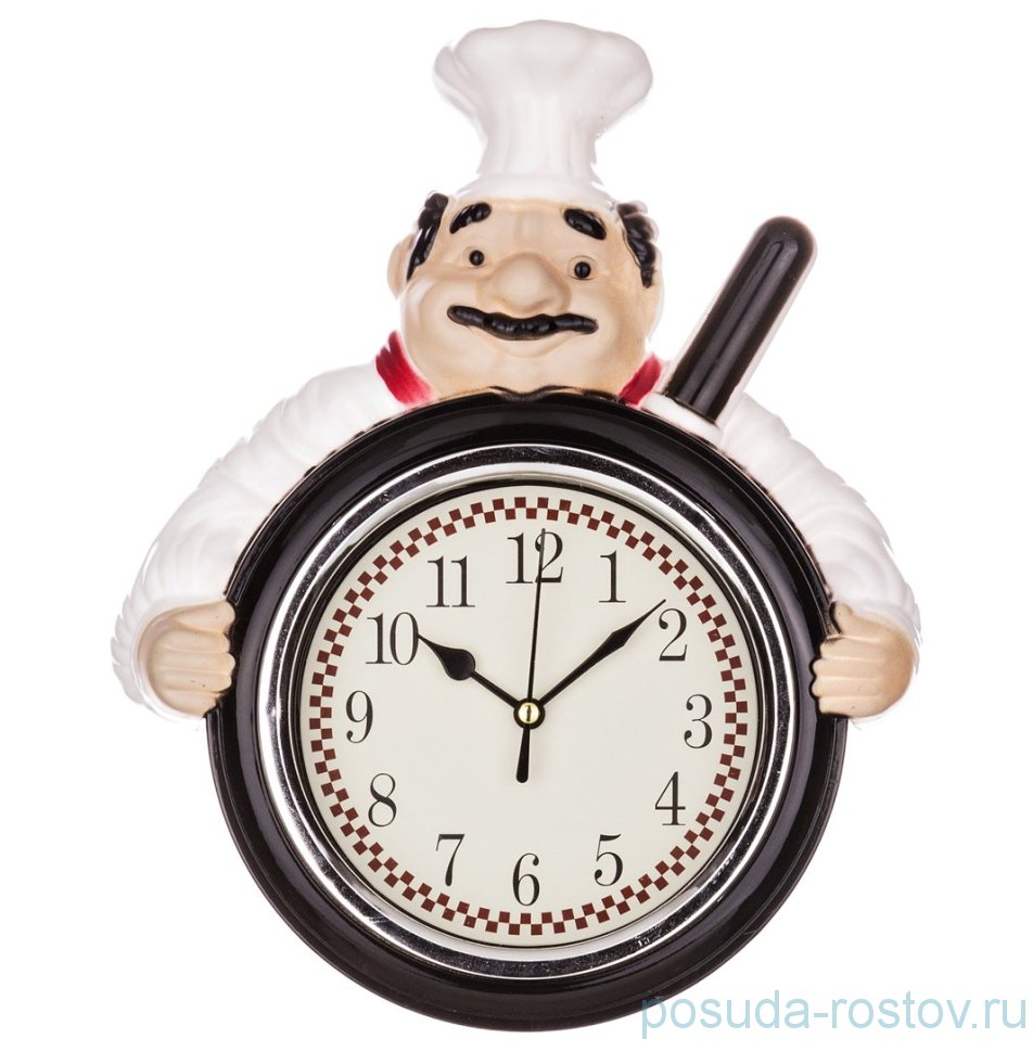Часы настенные 23,5 х 29,3 х 6 см кварцевые "CHEF KITCHEN" / 187904