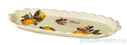 Блюдо для рыбы 60 х 23 см &quot;Artigianato ceramico /Лимоны&quot; / 156762