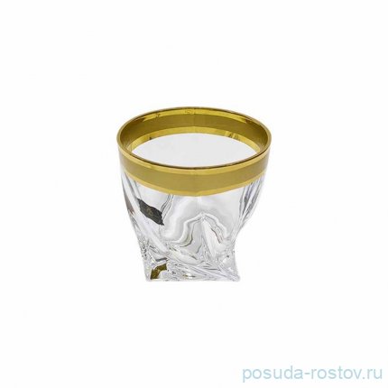 Стаканы для виски 340 мл 6 шт &quot;Квадро /Матовое золото&quot; AS Crystal / 335990