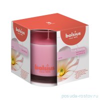 Свеча ароматическая 9,5 х 9,5 см в стекле &quot;True scents /Магнолия /Bolsius&quot; (время горения 43 ч)  / 278305