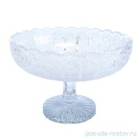 Ваза для фруктов 25 см н/н &quot;Хрусталь резной&quot;  / 006676