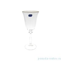 Бокалы для красного вина 250 мл 6 шт &quot;Анжела /Оптика /Отводка платина&quot; / 253443