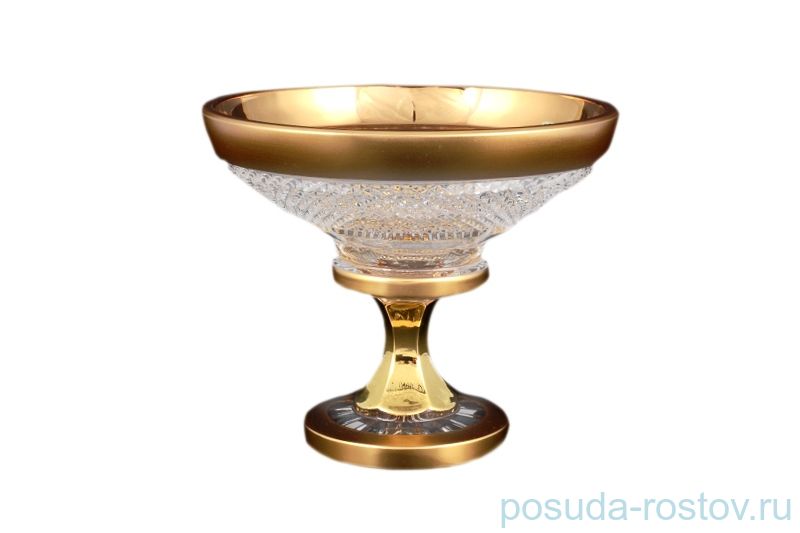 Конфетница 15 см н/н "Sonne Crystal /Матовое золото" 2 / 093082