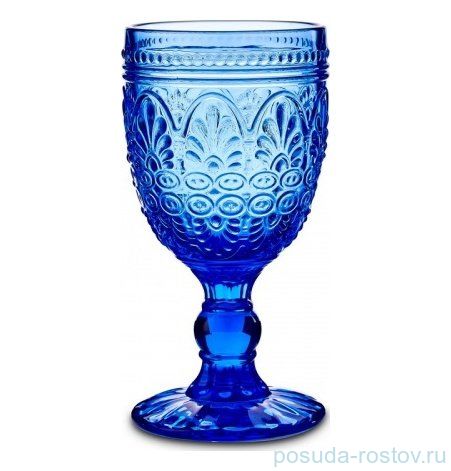 Бокалы для белого вина 240 мл 6 шт "Узоры /ультрамариновые" / 165563