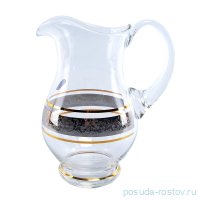 Кувшин для воды 1,5 л &quot;Цветочный узор на платине&quot; / 033876