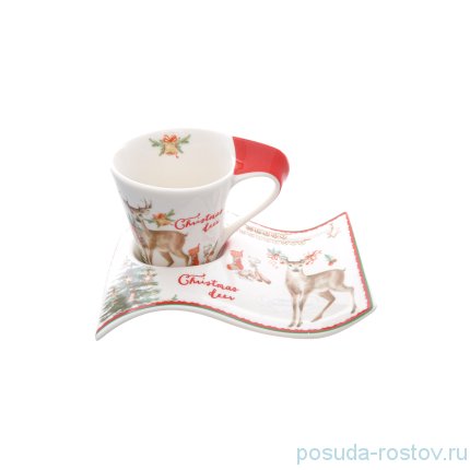Набор чайных пар 2 шт &quot;Christmas time /Royal Classic&quot; / 228234