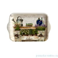 Поднос 22 х 15 см с ручками &quot;Сад&quot; / 153207