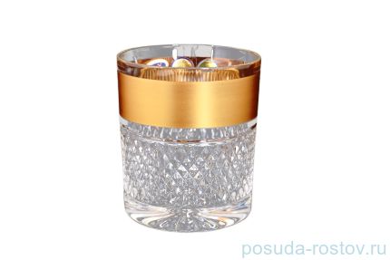 Стаканы для виски 320 мл 6 шт &quot;Max Crystal /Фелиция /Хрусталь матовое золото&quot; / 114436