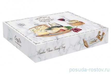 Поднос-доска для сыра с 4-мя ножами &quot;Fromage&quot; (подарочная упаковка) / 291524