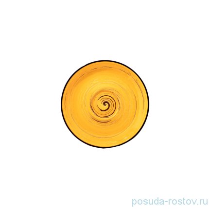 Блюдце 14 см жёлтое &quot;Spiral&quot; / 261619