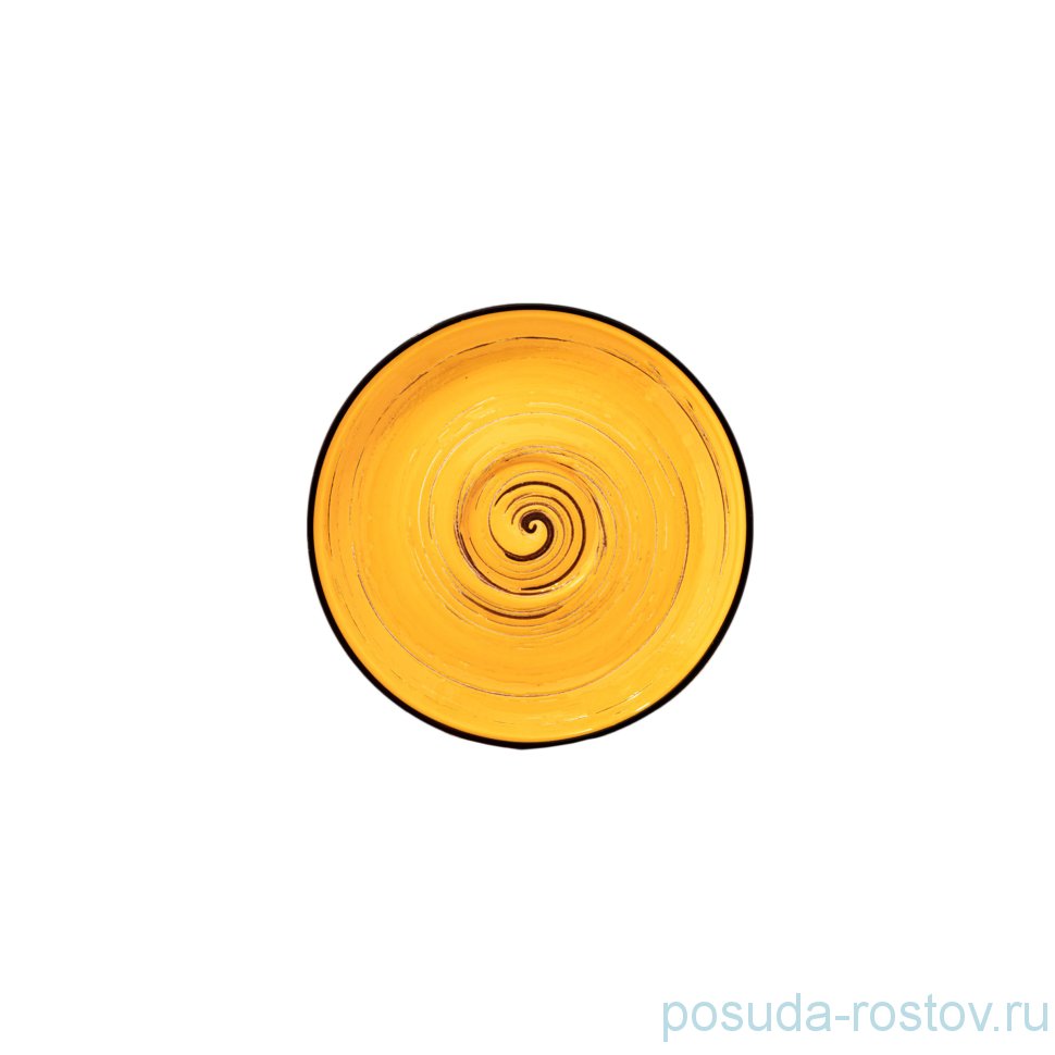 Блюдце 14 см жёлтое "Spiral" / 261619
