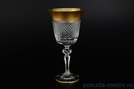 Бокалы для красного вина 220 мл 6 шт &quot;Фелиция /Хрусталь с матовым золотом&quot; / 096003