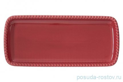 Блюдо 36 х 16 см прямоугольное бургунди &quot;Tiffany&quot; / 332537