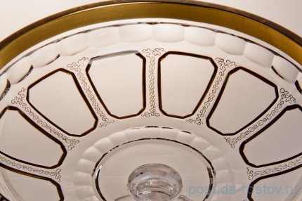 Ваза для фруктов 25 см н/н &quot;Антик /Классик /золото&quot; / 001080