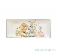 Блюдо 28 х 12 х 3,2 см прямоугольное &quot;Spring Bunnies&quot; / 279997