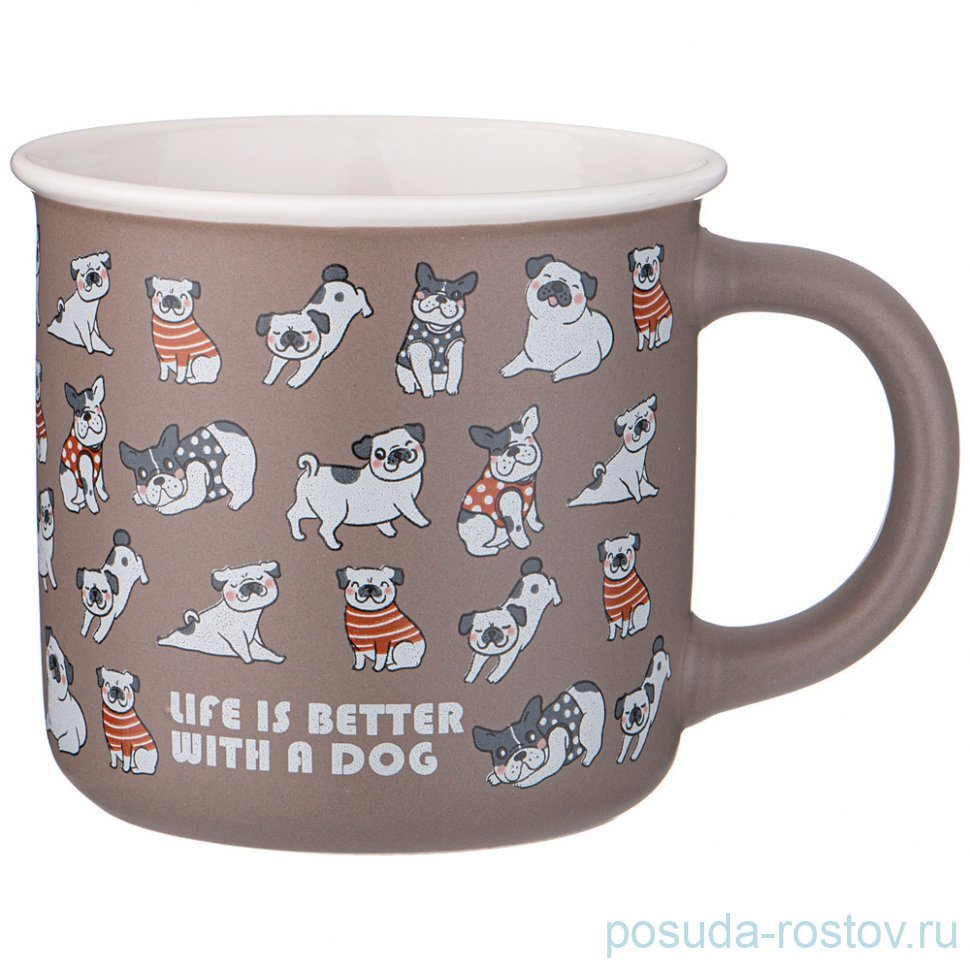 Кружка 380 мл "Funny friends /Life is better with a dog" / 337427