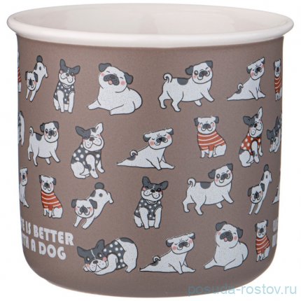 Кружка 380 мл &quot;Funny friends /Life is better with a dog&quot; / 337427