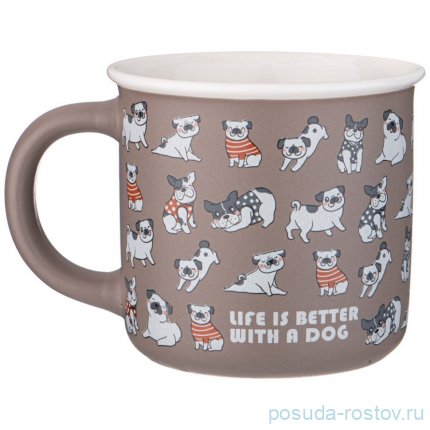 Кружка 380 мл &quot;Funny friends /Life is better with a dog&quot; / 337427