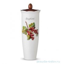 Банка для сыпучих продуктов 34 см деревянная крышка Спагетти &quot;Artigianato ceramico /Лесные ягоды&quot; / 348551