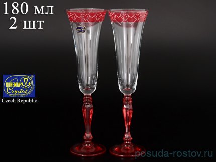 Бокалы для шампанского 180 мл 2 шт &quot;Виктория /Свадебный&quot; / 084090