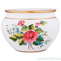 Кашпо для цветов 22 см &quot;розы&quot; / 193628