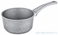 Ковш 18 х 10 см со сливным носиком антипригарное покрытие серый 2 л &quot;GRANITE SINGLES SERIES&quot; / 284086