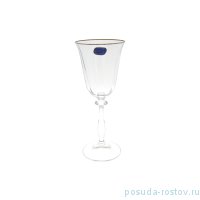 Бокалы для белого вина 185 мл 6 шт &quot;Анжела /Оптика /Отводка платина&quot; / 253431