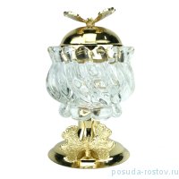 Креманка н/н c крышкой &quot;Bubbles /Бабочки /золото&quot; / 252752