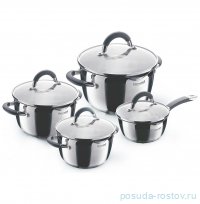 Набор посуды 8 предметов (кастрюли 18, 20,24 см, ковш 16 см) &quot;Flamme&quot; / 212671