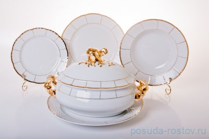 Столовый сервиз на 6 персон 26 предметов &quot;Менуэт /Отводка золото&quot; / 006387
