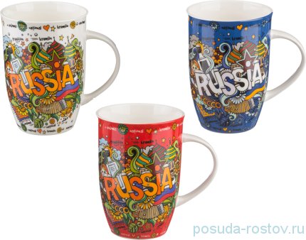 Кружка 500 мл &quot;Russia&quot; 3 вида / 186939