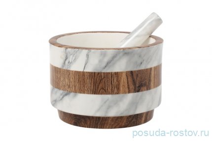 Ступка с пестиком 15 см &quot;Wood&amp;Marble&quot; (инд.упаковка) / 354829