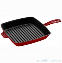 Сковорода-гриль 26 см квадратная вишнёвая &quot;Grill Pans /STAUB&quot; / 294162