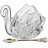 Икорница 11 х 7 х 8,5 см с ложкой &quot;muza crystal&quot; / 187588