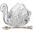 Икорница 11 х 7 х 8,5 см с ложкой &quot;muza crystal&quot; / 187588