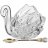 Икорница 11 х 7 х 8,5 см с ложкой &quot;muza crystal&quot; / 187588
