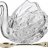 Икорница 11 х 7 х 8,5 см с ложкой &quot;muza crystal&quot; / 187588