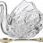Икорница 11 х 7 х 8,5 см с ложкой &quot;muza crystal&quot; / 187588