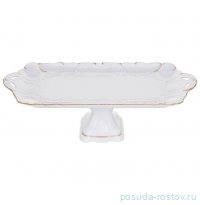 Поднос 39 см прямоугольный н/н с ручками &quot;Офелия /2641 /Золото&quot; / 330514