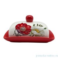Маслёнка 17 х 12,5 х 8,3 см &quot;Маки&quot; / 278508