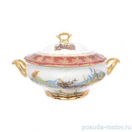 Столовый сервиз на 6 персон 29 предметов &quot;Мария-Тереза /Охота красная&quot; R-L / 254839