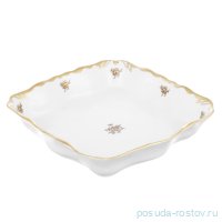 Салатник 21 см квадратный &quot;Корона /Золотая роза&quot; / 212751